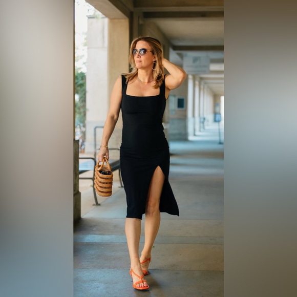 NWT Reformation Cassi Knit Dress | Black | Small - Picture 6 of 8